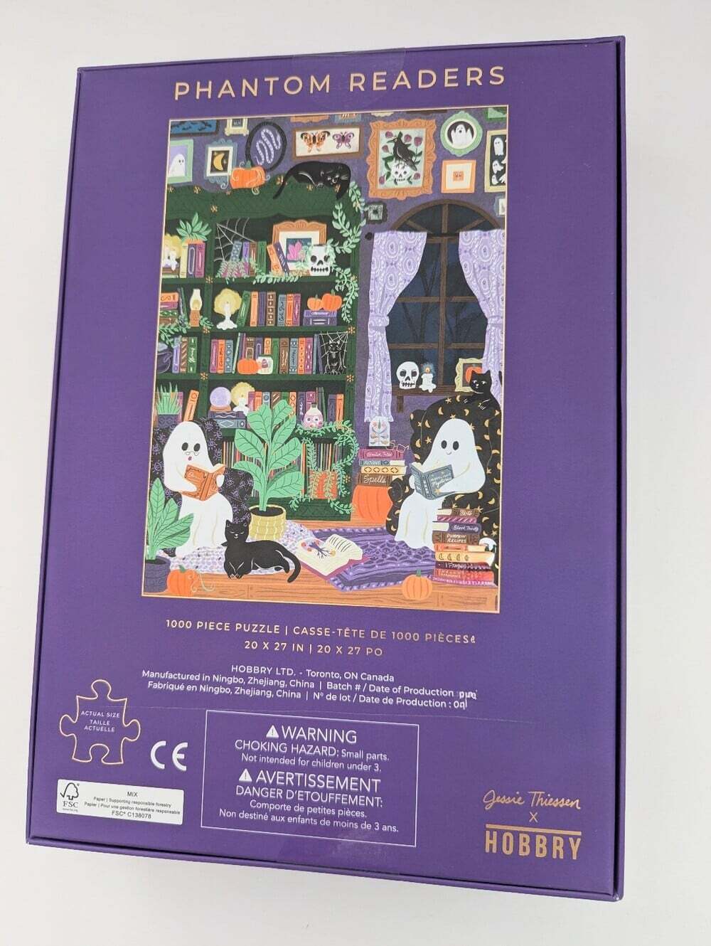 NEW IN BOX Hobbry "Phantom Readers" 1000-Piece Halloween Puzzle - Picture 5 of 5